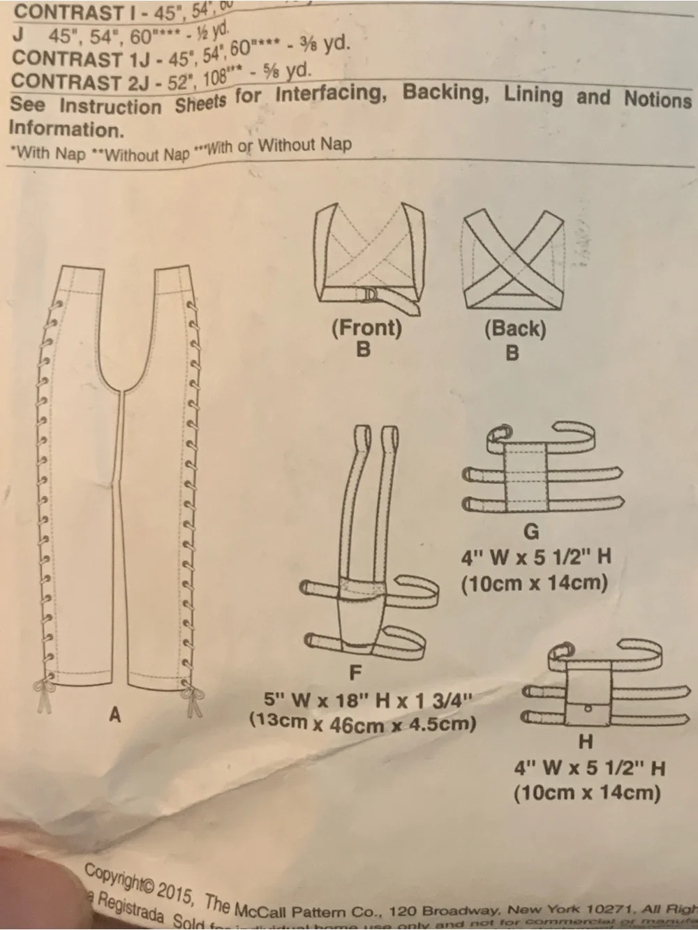 🌸 OS Steampunk Cowboy Chaps Pants, Hats & Chest Harness Unisex Sewing Pattern